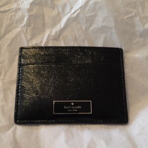 KATE SPADE BLACK LEATHER CARD HOLDER